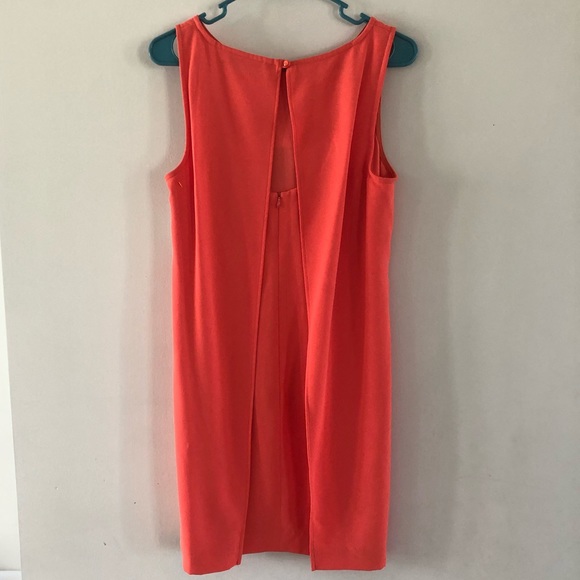 Trina Turk Womens Dress Shift Open Back Orange 8 - Picture 4 of 8